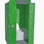 Туалетная кабина зеленая